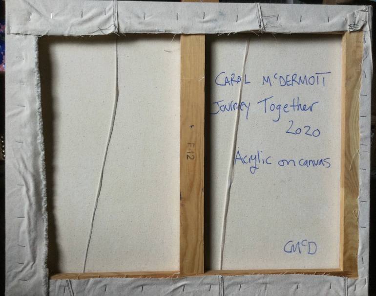 Original Cubism Abstract Painting by Carol Mcdermott