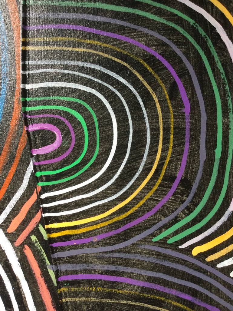 Original Cubism Abstract Painting by Carol Mcdermott