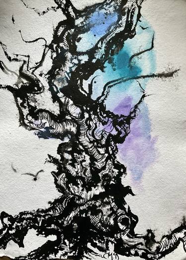 Original Figurative Tree Drawings by Carol McDermott