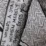 Carol’s love of both Shakespeare the great bard and Gauguin the great artist inspired this piece. Ink and charcoal on beautiful handmade cotton rag paper with four deckle edges. This work is sold unframed.