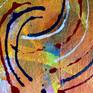 A new body of work exploring the artists journey through life, similar to the native Aboriginal people of Australia. Carol explores and traces her steps using a line, in this instance a curved line. Lines can merge, smudge, be sharp/hard, soft and irregular, just like a life journey, when gathering experiences, joy or hardship. Acrylic on heavy weight, handmade cotton rag paper, unframed.