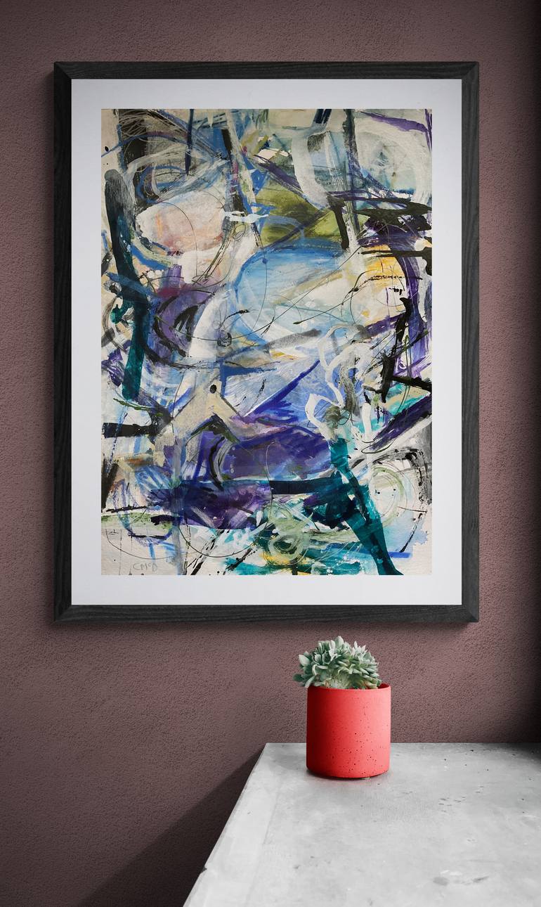 Original Abstract Expressionism Nature Painting by Carol Mcdermott