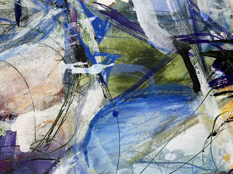 Original Abstract Expressionism Nature Painting by Carol Mcdermott