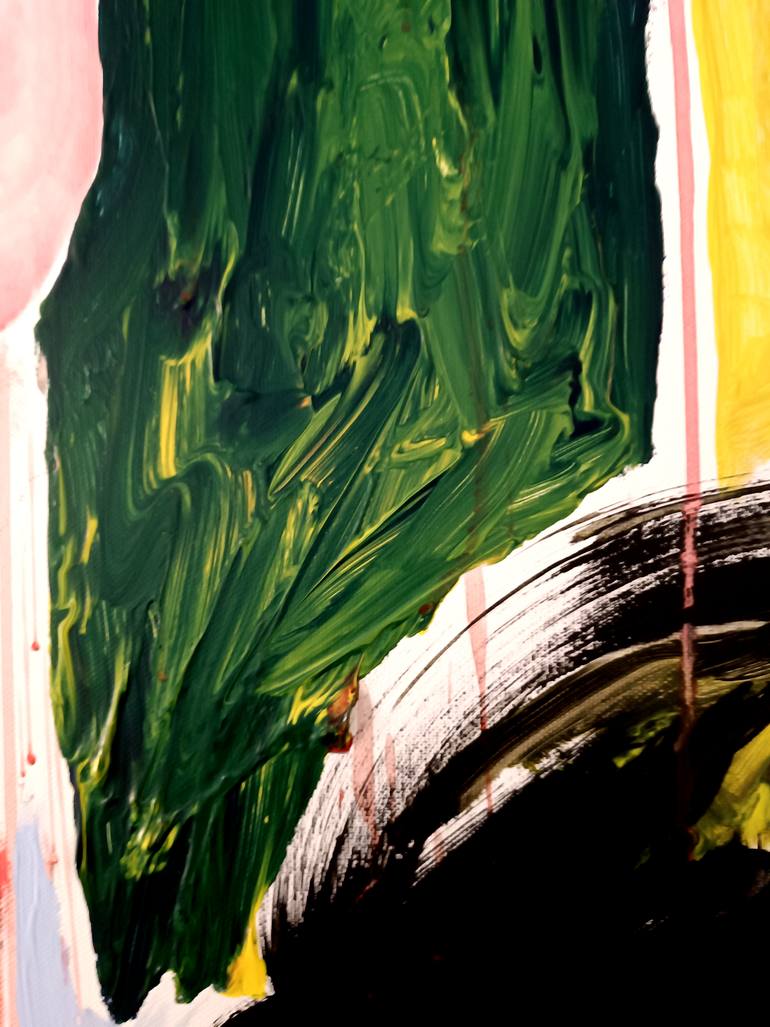 Original Abstract Expressionism Abstract Painting by Evangelos Papapostolou