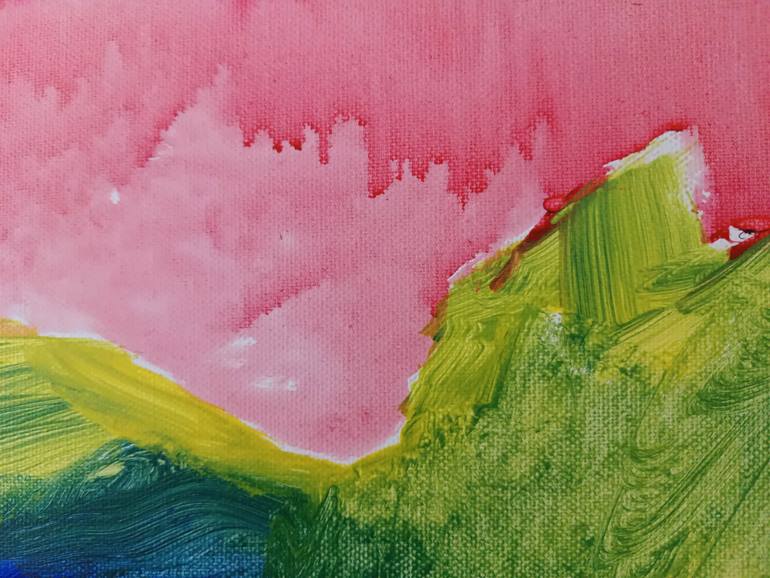 Original Abstract Expressionism Abstract Painting by Evangelos Papapostolou