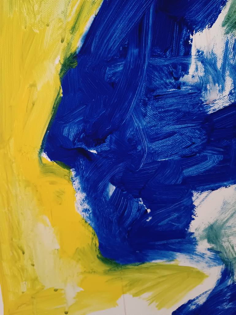 Original Abstract Expressionism Abstract Painting by Evangelos Papapostolou