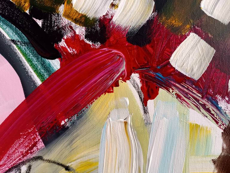 Original Abstract Expressionism Abstract Painting by Evangelos Papapostolou