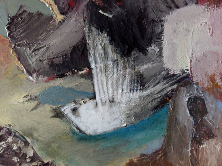 Original Abstract Expressionism Abstract Painting by Evangelos Papapostolou