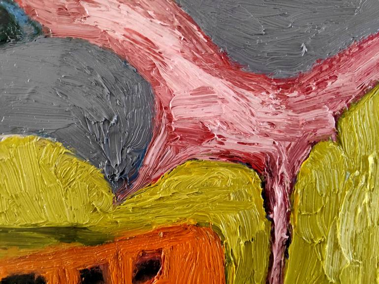 Original Abstract Expressionism Abstract Painting by Evangelos Papapostolou