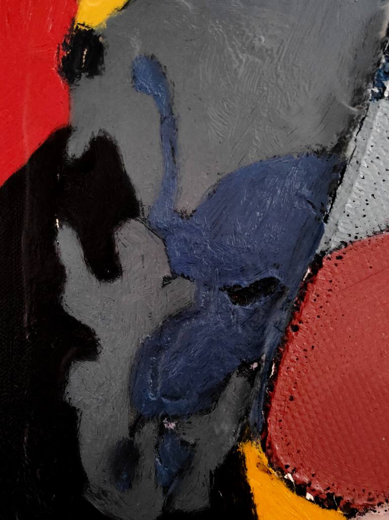 Original Abstract Expressionism Abstract Painting by Evangelos Papapostolou