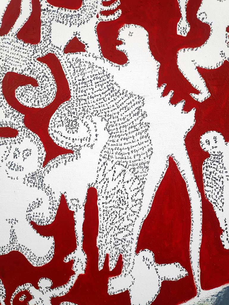 Original Conceptual Abstract Painting by Evangelos Papapostolou