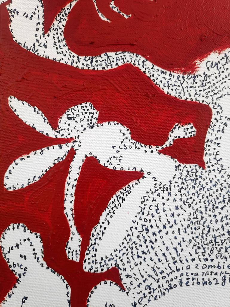 Original Conceptual Abstract Painting by Evangelos Papapostolou