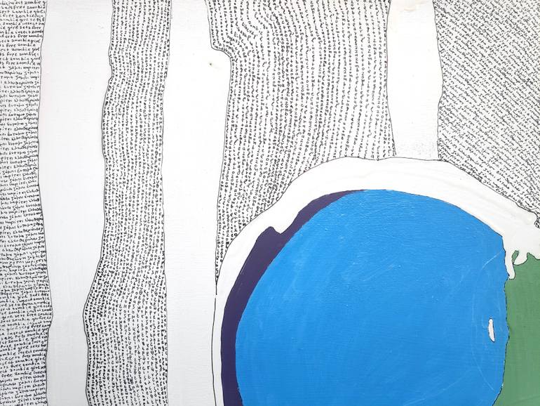 Original Modernism Abstract Painting by Evangelos Papapostolou
