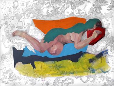Original Figurative Nude Paintings by Evangelos Papapostolou