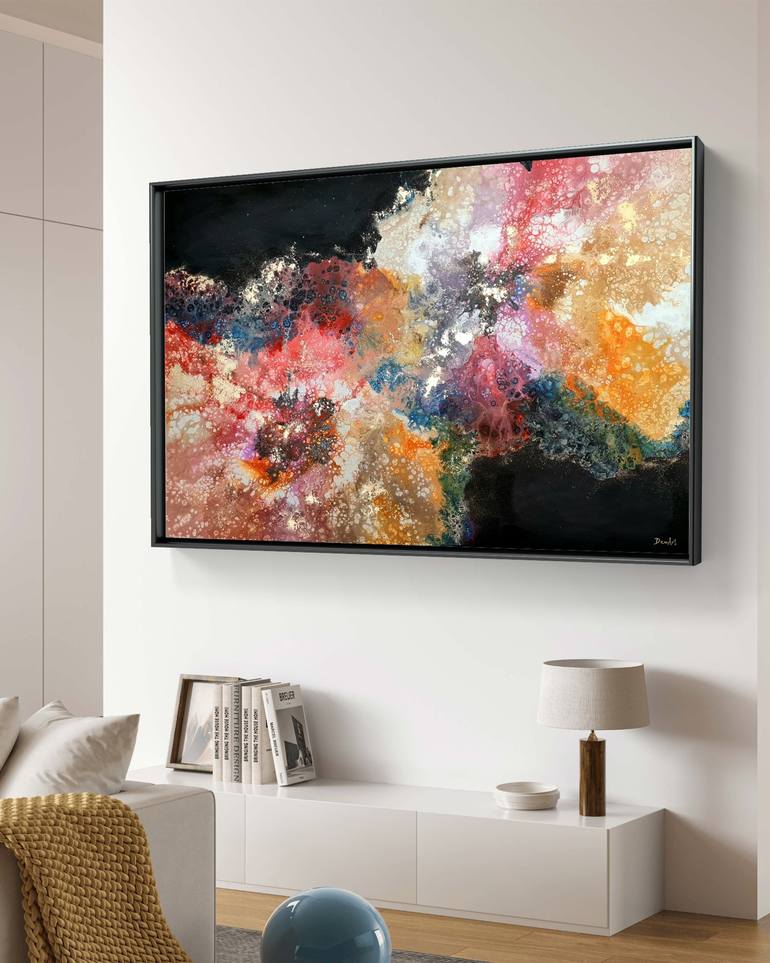 Original Abstract Expressionism Abstract Painting by ELENI DENART