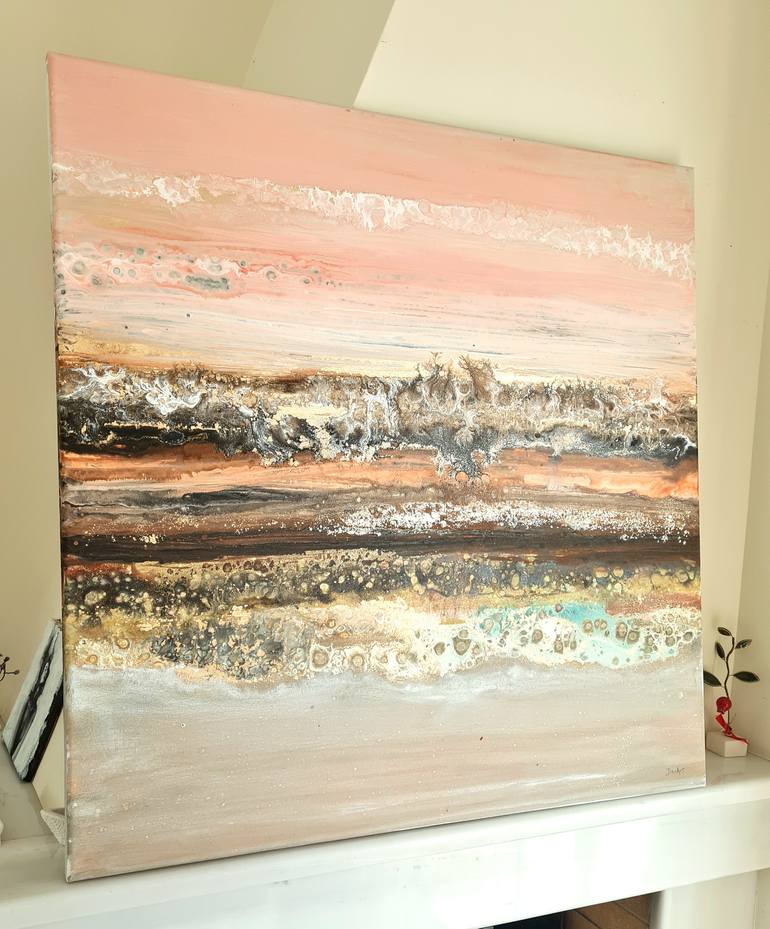 Original Abstract Seascape Painting by Eleni Denart
