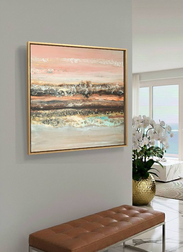 Original Abstract Seascape Painting by Eleni Denart