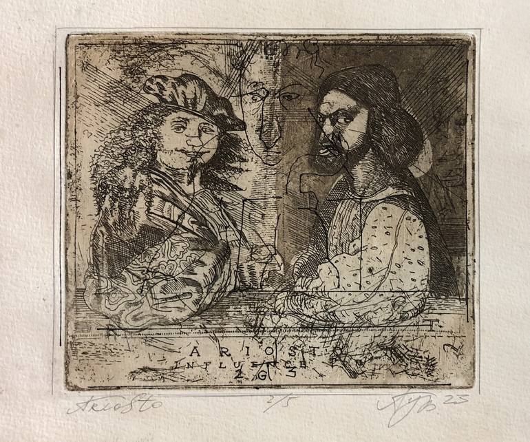 Original Classical mythology Printmaking by Alexander Gurevich