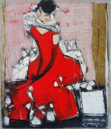 Original Modern Women Paintings by Ivory Art Gallery