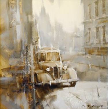 Original Impressionism Car Paintings by Ivory Art Gallery