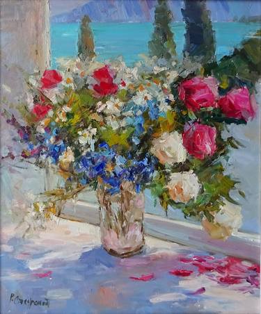 Original Floral Paintings by Ivory Art Gallery