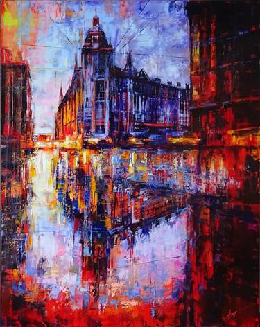 Original Conceptual Cities Paintings by Ivory Art Gallery