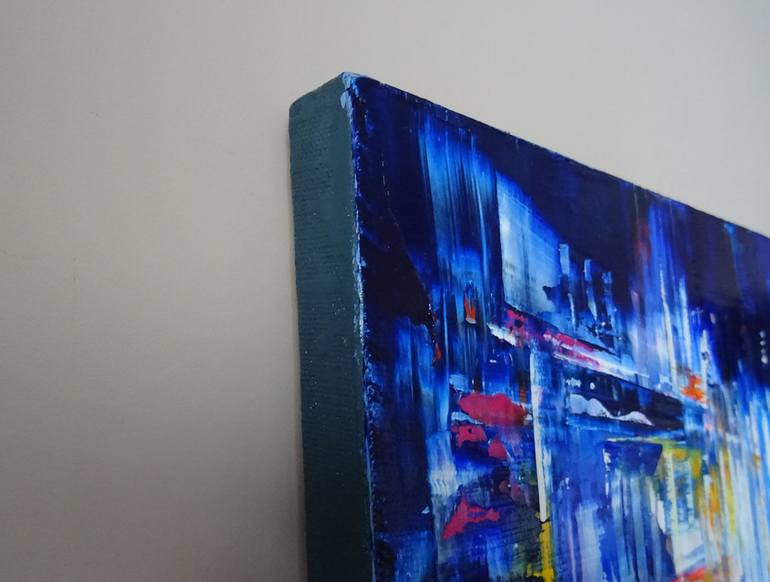 Original Abstract Expressionism Cities Painting by Ivory Art Gallery