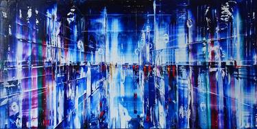 Original Abstract Cities Paintings by Ivory Art Gallery