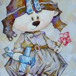 Teddy bear Aviator by Ivory Art Gallery