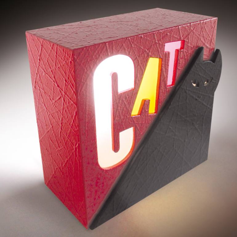 Original Conceptual Cats Sculpture by Alberto Brusa