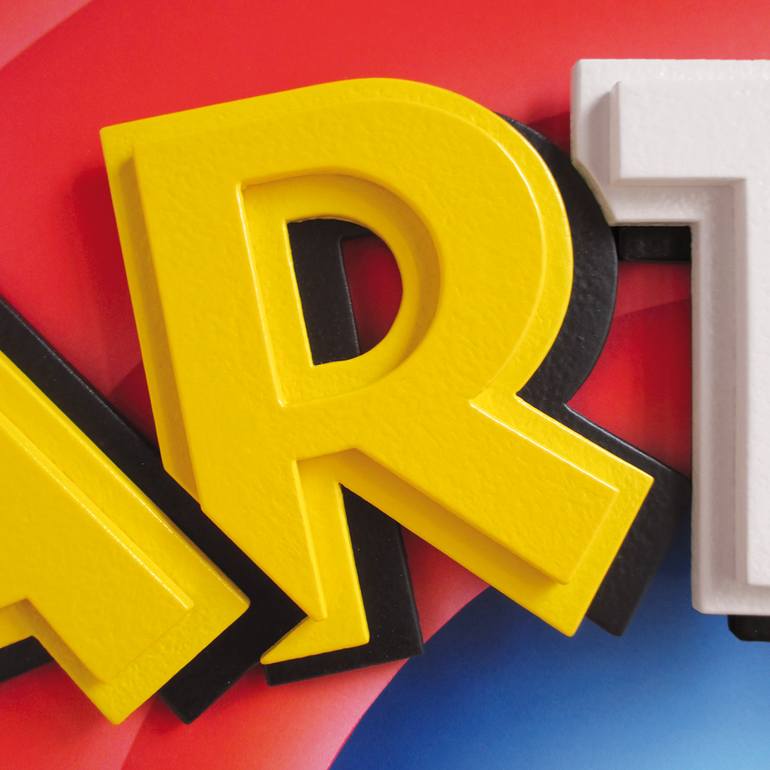 Original Conceptual Cartoon Installation by Alberto Brusa