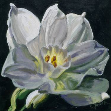 Original Fine Art Floral Paintings by Leona Frank