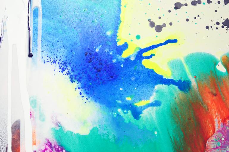 Original Abstract Expressionism Abstract Painting by Edith Sandhofer