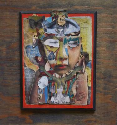 Original Expressionism Religious Collage by James Mosher