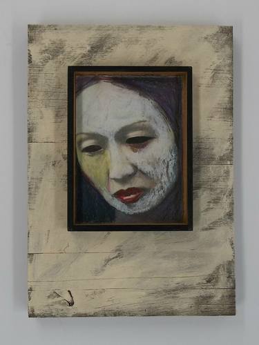 Original Expressionism Portrait Collage by James Mosher