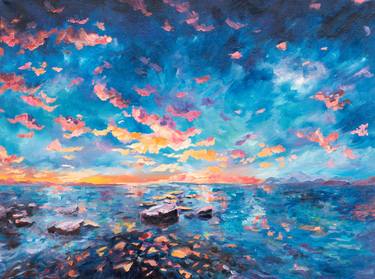 Original Expressionism Seascape Paintings by Mitch Davis-Mann