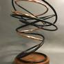 Copper and Black Spiral