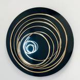 White Neon in Gold Spiral by Mark Beattie MRSS