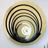 White Neon in Black Spiral by Mark Beattie MRSS