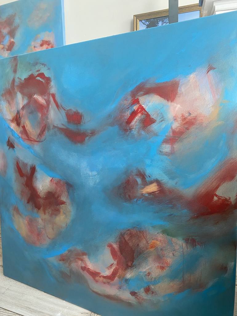 Original Abstract Expressionism Abstract Painting by Nord Sky