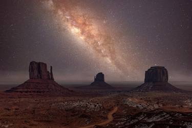 Milky Way long exposure photo in Monument Valley - Limited Edition of 5 thumb
