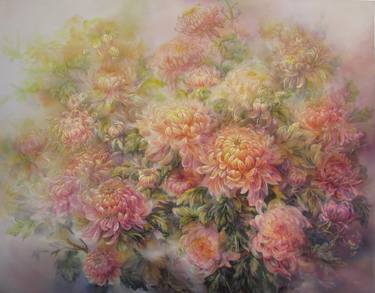 Print of Realism Floral Paintings by Marianna Godici