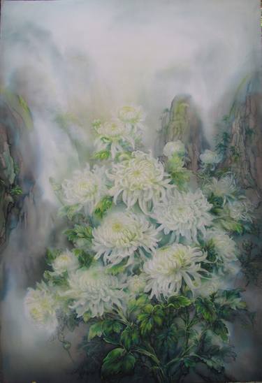 Original Floral Painting by Marianna Godici