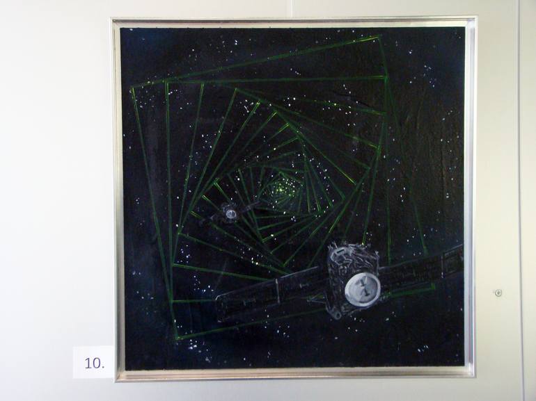 Original Conceptual Science/Technology Painting by Gerard Torres Sanmartí