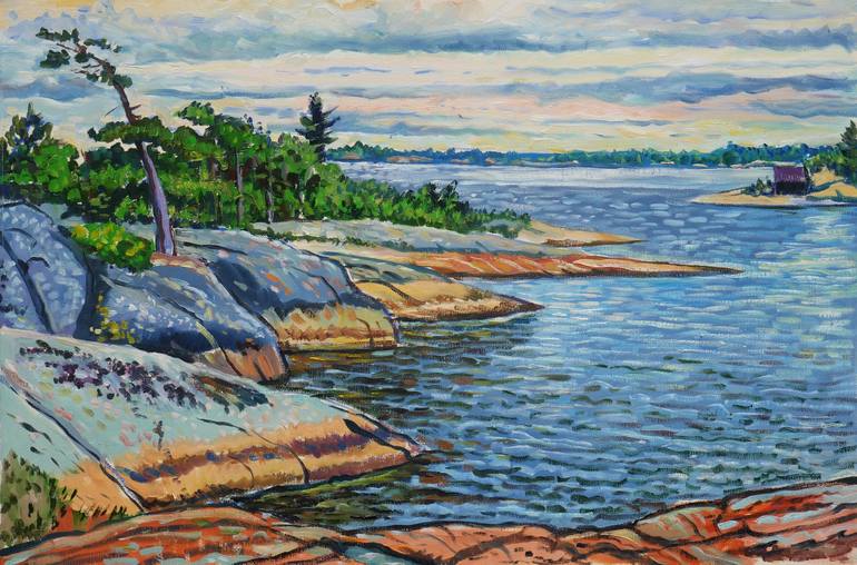 Chimney Bay, Beausoleil Island Painting by Edmund Prior | Saatchi Art