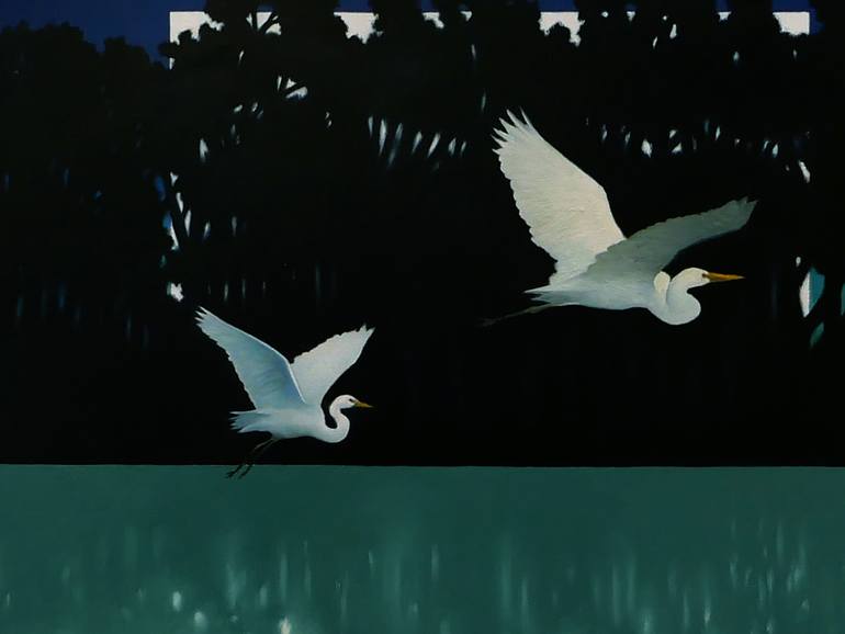Original Figurative Landscape Painting by Cesare Reggiani
