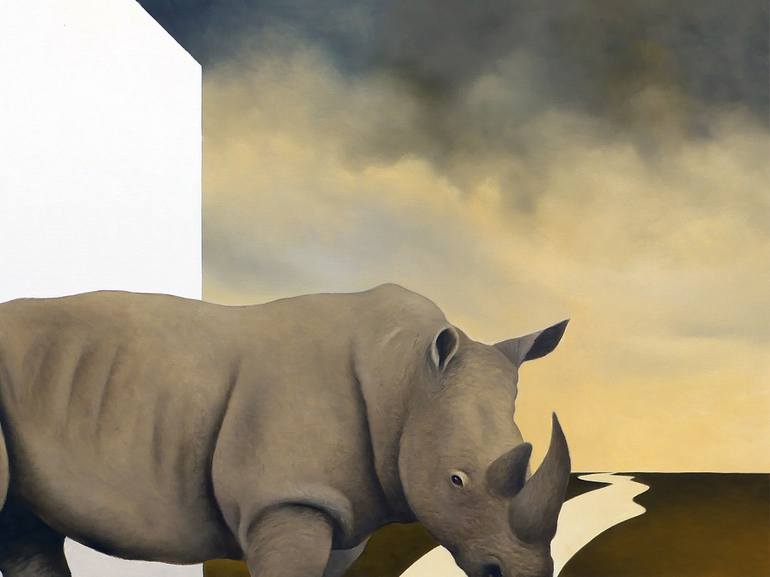 Original Contemporary Animal Painting by Cesare Reggiani