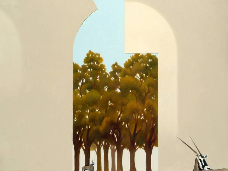 Original Contemporary Architecture Painting by Cesare Reggiani