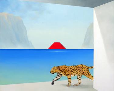 Original Surrealism Seascape Paintings by Cesare Reggiani