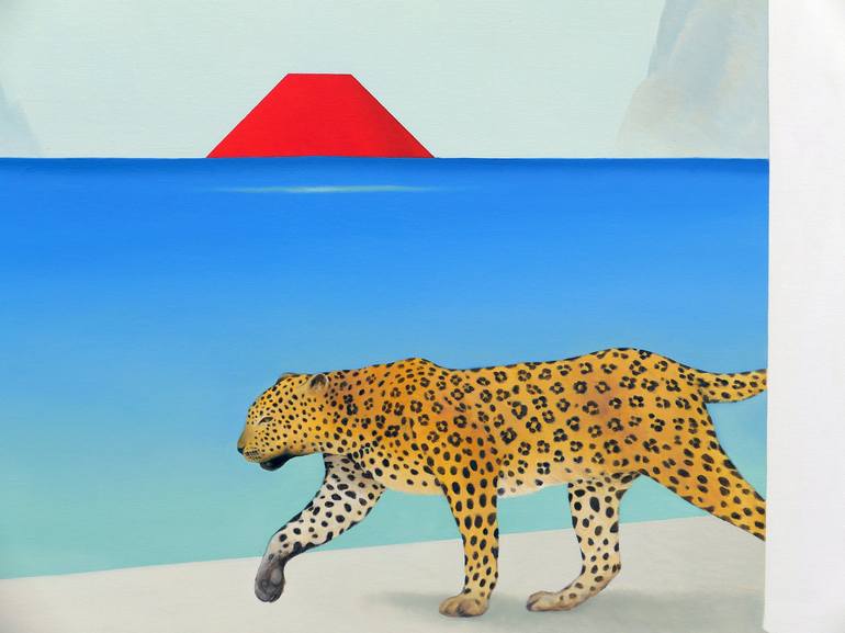 Original Surrealism Seascape Painting by Cesare Reggiani